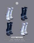 4 x  Keep Moving Performance Running Socks